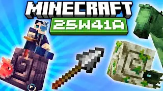 Minecraft Snapshot 25w41a : La Lance ! Nautilus, Zombies Cheval