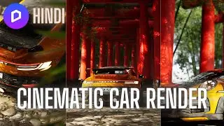 Cinematic Car Render in D5 Render | Ultra Realistic 4K (Hindi) + Free File