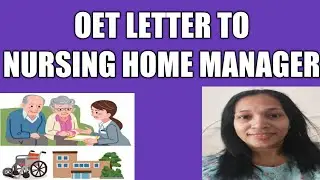 OET LETTER TO NURSING HOME MANAGER # RECENT OET LETTER # MR.RON PEDERSON#
