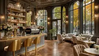 Smooth Jazz Bar Ambience for Relaxation ~ Cozy Cafe Background Music & Study Flow