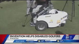 Invention helps disabled golfers