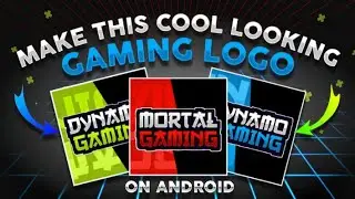 How To Make A Gaming Logo On Android | Mortal | Dynamo Gaming | PUBG Mobile | Ps Touch | Gaming Logo
