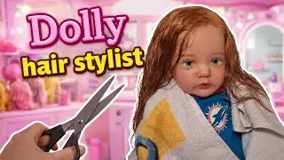Парикмахерская Dolly Hair Stylist ✂️ Создает новый, свежий образ для куклы Reborn Ayana ~ В прода...