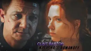 Natasha Romanoff & Clint Barton ⚫ Mary on a cross [AU]