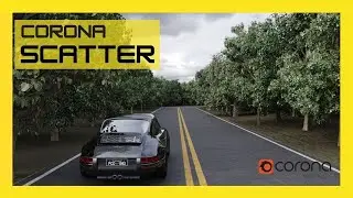 cómo usar el CORONA SCATTER 🌲 en 3dsmax | Creación de un bosque en pocos clicks