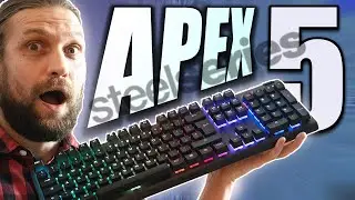 steelseries APEX 5 Gaming Keyboard | Hybrid Mechanical Blue Switches