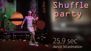 MD - Shuffle Party - dance 3d animation for #Sansar  (virtual world)
