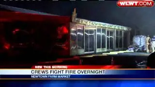 Fire Breaks Out At Newtown Farm Market