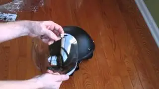 Bitwell Bubble Shield fit on a Bell 500 Helmet