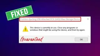 Исправление проблемы с извлечением USB-накопителя SCSI (UAS)