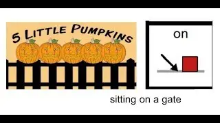 Five Little Pumpkins song w/ CORE AAC words: ON, UH OH, IN, NOT (live version) #fivelittlepumpkins