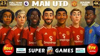 4K | MANCHESTER UNITED Facepack PES 2021 Season 2025 | SIDER ◆ CPK | Football Life 2025 | All Patchs