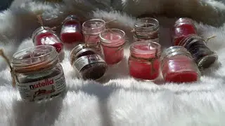 شموع Nutella 🤎🤎🌰🌰🍫🍫كيفية صنع الشموع 💥💥🕯️🕯️🕯️شموع بمناسبة المولد النبوي الشريف 🤲🤲🤲🤲🎊🎊🎊
