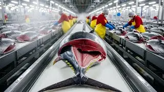 INSIDE a Modern Tuna Processing Factory (The Complete Process)