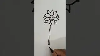 Sunflower drawing #shortvideo