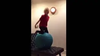 Dexter Age 9 Severe Autism ADHD Balancing Skills