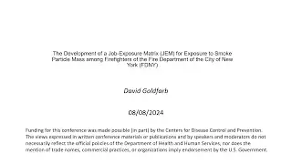 The Development of a Job-Exposure Matrix (JEM) for Exposure to Smoke among FDNY Firefighters