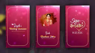 New Trend Full Screen Wedding Invitation video editing in alight motion wedding invitation editing