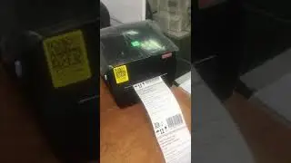 Печать этикеток на термотрансферном принтере  Mertech MPrint TLP100