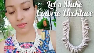 How to make cowrie shells necklace #suruchitekam