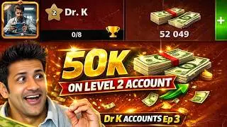 LEVEL 2 with 50K Cash & All Legendary Cues Maxed Level? 😱 8 ball pool Dr. K Ep#3