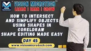 How to Intersect and Simplify Objects Using Shapes in CorelDRAW | Shape Editing Made Easy