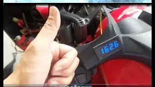 Yamaha R15 - Digital clock (waterproof) installation (DIY)