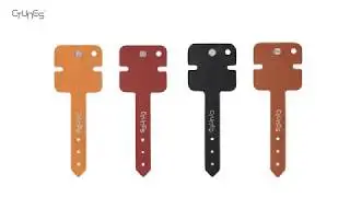 Leather earbud holder with keychain