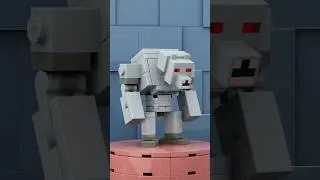 Волк из Minecraft 🐺 #lego #stopmotion