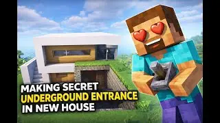 Making Secret Underground Entrance in New House 😱 | Minecraft Hidden Base