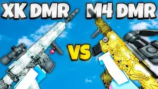 The M4 DMR vs XK DMR in Bad Business (Roblox)