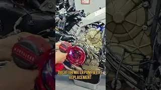 Замена водяного насоса и трубки Ducati V4 💧⚙️ #БыстроеРешение