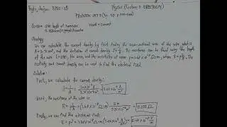 Lecture 3 ELECTRICITY (Problem set)
