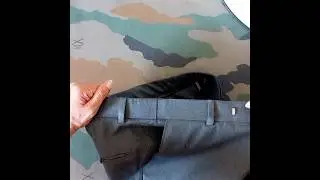 Elastic Waist Belt Black Trouser|Waist Adjusttable