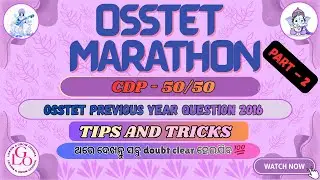 OSSTET MARATHON - CDP 2016 - 50/5O - OSSTET PREVIOUS YEAR QUESTION  (PART - 2 )