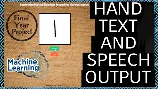 Handwritten & Alphabet Recognition Machine Learning|Text&Speech Detection|Finalyear Project#project
