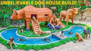 I Built a GIANT Bull House for Rescue Puppies! 🐂🏠🐶 Unbelievable Transformation!