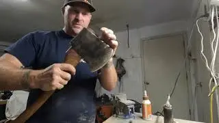Rehanging a Kelly Tasmanian splitting axe