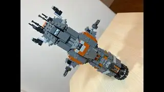Lego Rocinante - microfigure scale with working PDCs and torpedo launchers! #lego #theexpanse #moc