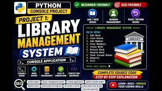 Library Management System in Python #python #coding #programming  #project #viralvideo #video #viral