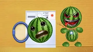 Washing Machine vs The WATERMELON Buddy | Kick The Buddy