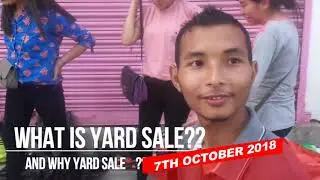 ICEU YARD SALE 2018 || Steven Haokip7 || VLOG-1