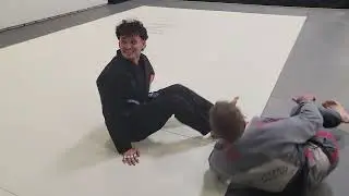 Sit Up Guard Sweep to Mount or Berimbolo Back Take - David Myhre
