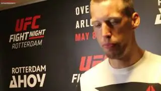 Magnus Cedenblad post-fight media scrum