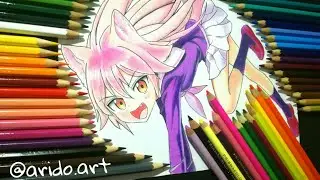Speed Drawing - Ranka Okami (大狼 ランカ) Murenase Seton Gakuen (群れなせ！シートン学園)