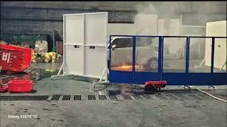 전기차 화재 소화장치 실증실험   (EV fire extinguishing device demonstration experiment)
