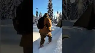 A Hunter&rsquo;s Kindness Saves a Mother Dog and Her Puppy&rdquo; 🐕❄️