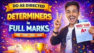 English Grammar Section C | Determiners MCQ 🔥 Class 9th, 10th, 11th, 12th | Board Exam Special😎