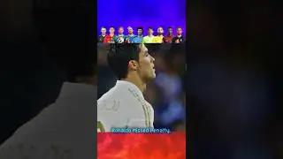 RONALDO MISSED PENALTY 🤯 #shorts
