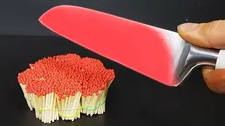 ЭКСПЕРИМЕНТ РАСКАЛЕННЫЙ НОЖ 1000 градусов VS СПИЧКИ